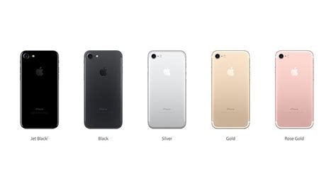 Jet black, black, gold, silver, and rose gold. Apple PH posts complete pricing for iPhone 7, 7 Plus ...