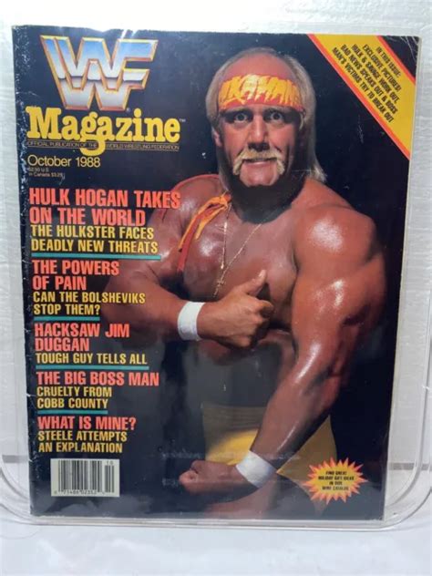 WWF WORLD WRESTLING Federation WWE Magazine October 1988 Hulk Hogan