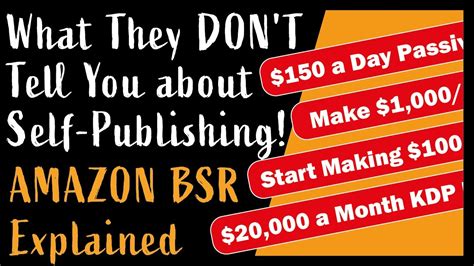 Amazon Best Sellers Rank Bsr Explained For Kdp Low Content Books And Self Published Authors