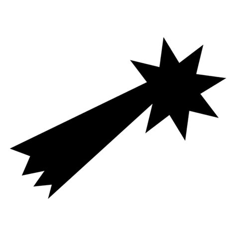 Shooting Star Silhouette 01 Transparent Png And Svg Vector File
