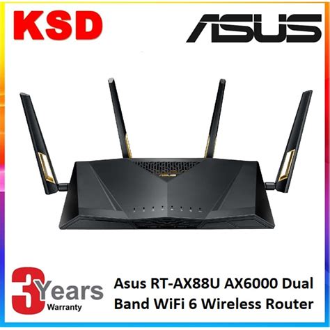 Asus Rt Ax88u Ax6000 Dual Band 80211ax Wifi Router Shopee Malaysia