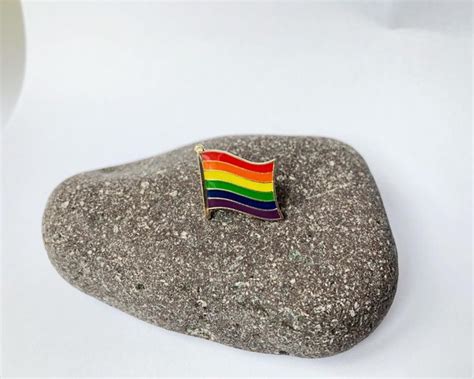Rainbow Pride Pin Flag Nhs Enamel Metal Lapel Lgbt Pin Badge Etsy Uk