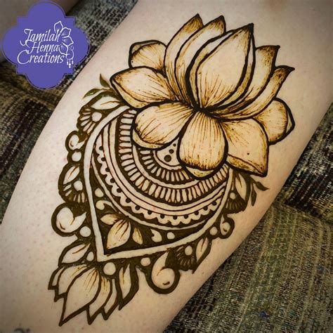 Lotus Henna For Vicki In 2020 Henna Tattoo Designs Lotus Henna