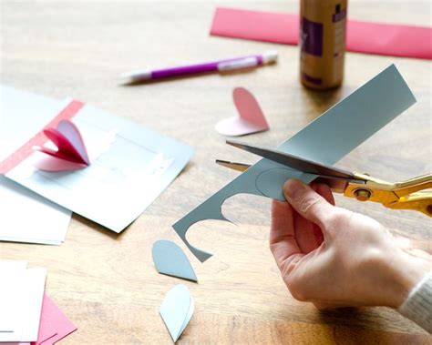 Easy Diy Valentines Cards Using Simple Folded Paper Hearts Diy