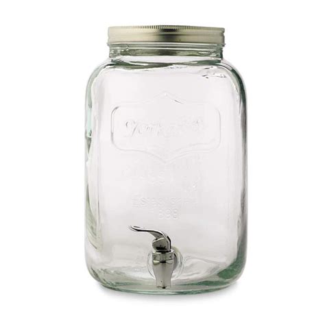 Essential Home 2 Gallon Mason Jar Beverage Dispenser