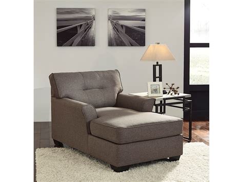 Signature Design By Ashley Tibbee Contemporary Chaise With Tufted Back