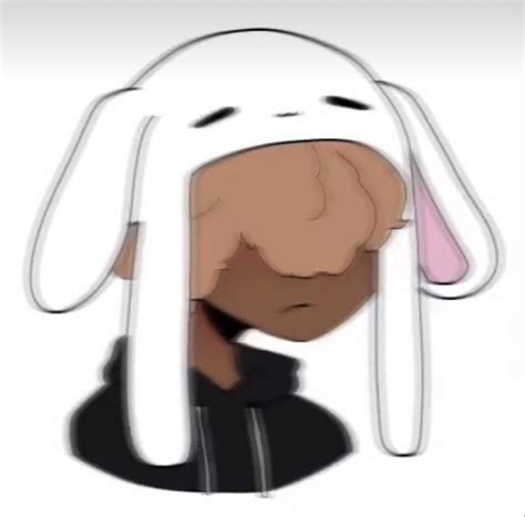 Bunny Hat Pfp In 2021 Black Cartoon Characters Cute Profile Pictures