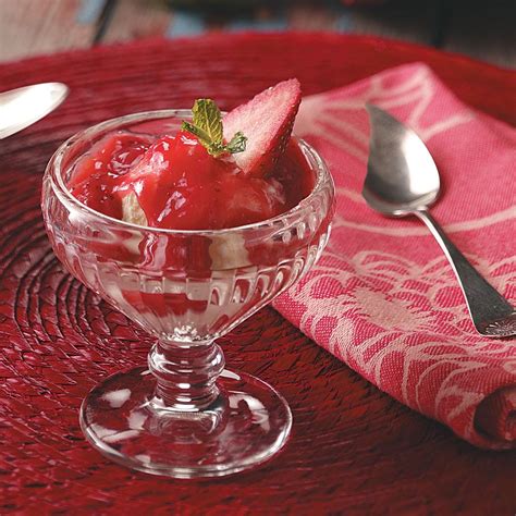 Homemade Strawberry Rhubarb Sauce Recipe Taste Of Home