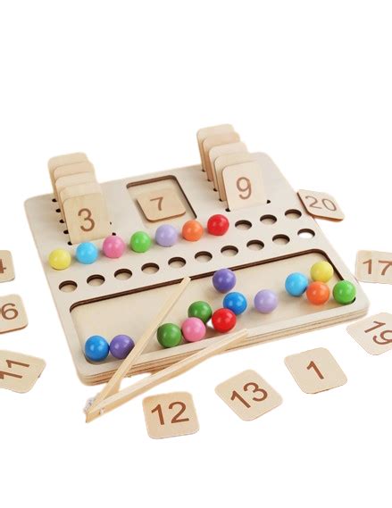 Joc Educativ Din Lemn Montessori Matematica Tabla De Numarat