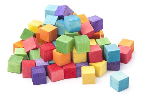 Free Stock Photo 11960 Heap Of Colorful Wooden Kids Building Blocks