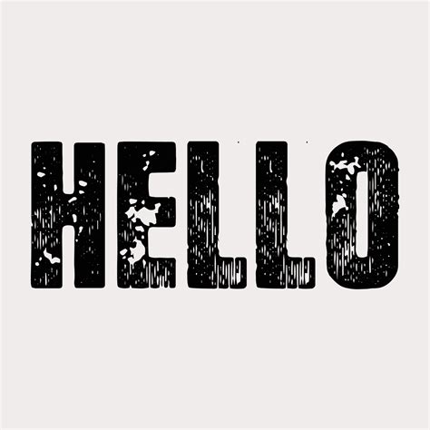 Hello Typography Design 15735066 Vector Art At Vecteezy