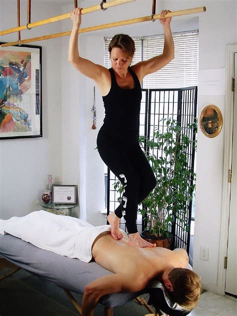 Ashiatsu Allows The Therapist To Use The Power Of Her Legs And The Weight Of Her Body To Deliver
