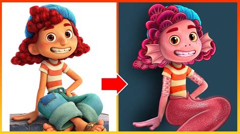 Luca Pixar Giulia Glow Up Into Mermaid Luca Disney Sea Monster Youtube