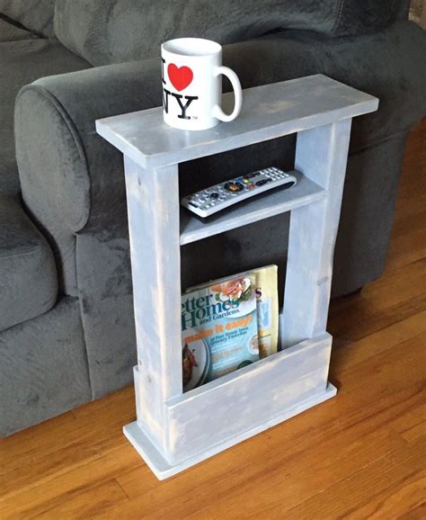 Skinny Side Table Mini Side Table Apartment Decor Small Space Table