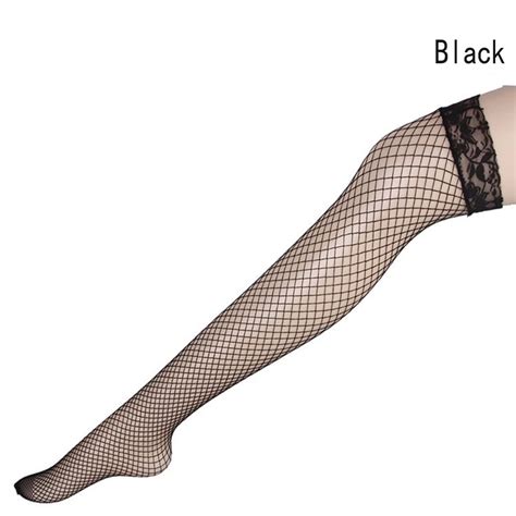 women sexy ultrathin lace silk socks fashion over knee stocking color black size one size