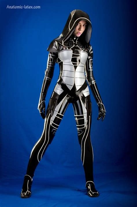 futuristic look future girl futuristic clothing cyber girl sci fi mass effect kasumi