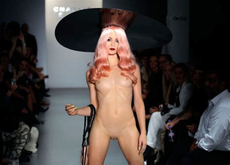 Who Is This Nude Runway Model From A Charlie Le Mindu Fashion Show