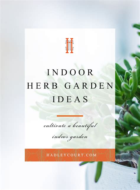 Indoor Herb Garden Ideas Hadley Court Interior Design Blog