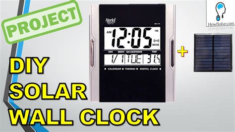 Diy Solar Powered Wall Clock Conversion Youtube