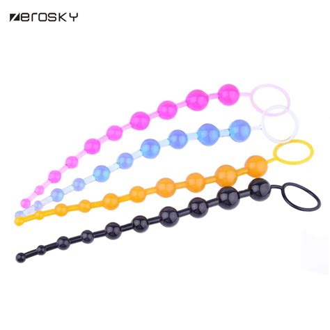 Zerosky Anal Beads Butt Plug With Beads Sex Toys For Women Men G