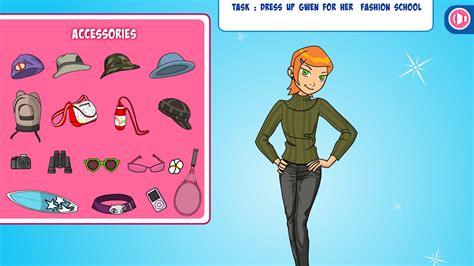 Gwen Dress Up Ben 10 Games Cartoon Network