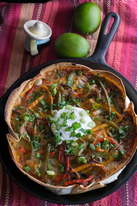 Deep Dish Fajita Pizza What The Forks For Dinner Recipe Fajita