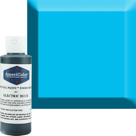 Royal icing often takes more food coloring than buttercream to reach the same shade. Neon/Electric Blue AmeriColor® Soft Gel Paste™ Food Color ...
