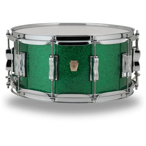 Ludwig Classic Maple Snare Drum 14 X 65 In Green Sparkle Musicians