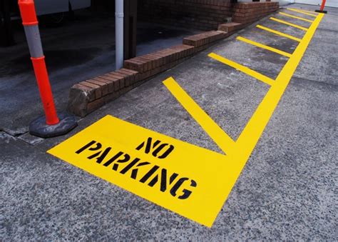 Parking Spaces And Colored Curbs Road Markings Guide