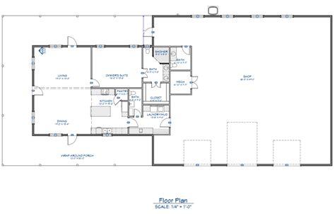Barndominium Floor Plans With Shop Top Ideas Floor Plans And