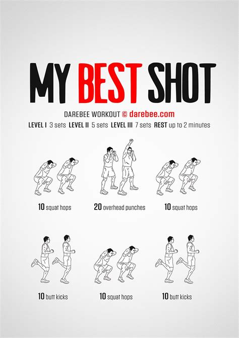 My Best Shot Workout Hiit Workout At Home Workout Gym Workout For