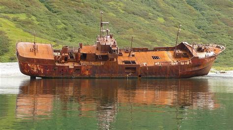 무료 이미지 바다 보트 배 차량 부서진 버려진 화물선 수로 녹슨 채널 손상된 난파선 예인선 선박