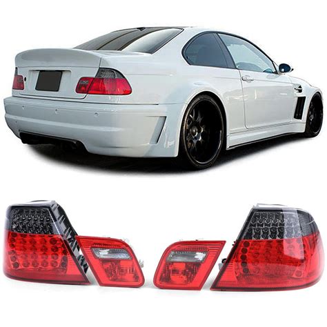 Led Smoked Red Tail Lights For Bmw E46 03 06 Coupe Facelift In