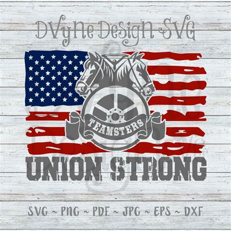 Teamsters Flag Svg Teamsters Union Svg For Silhouette Or Etsy