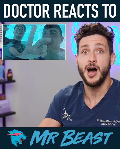 Doctor Reacts To The Most Crazy Mrbeast Stunts Mrbeast Is One Of The