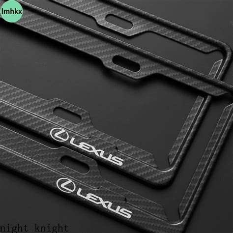 Kth0868 Lexus Carbon Fiber Pattern License Plate Protection Frame For