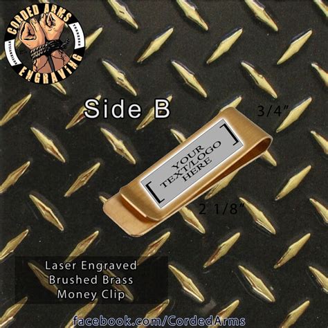 Punisher Themed Laser Engraved Brass Money Clip Wallet Credit Etsy