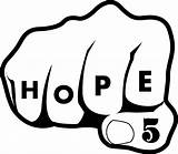 Fist Library Clipart Hope Clip sketch template