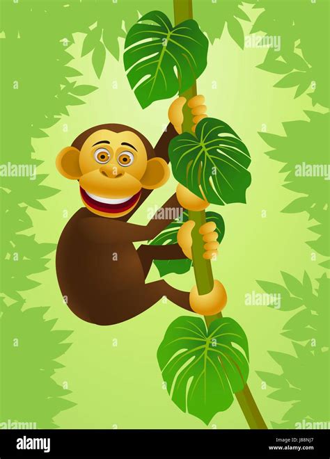 Funny Monkey Cartoon Hi Res Stock Photography And Images Alamy