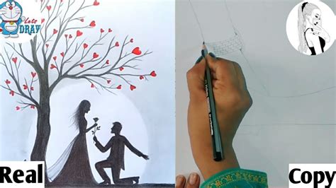 Check out the tutorial from farjana drawing academy. Farjana Drawing Academy recreation Romantic propose ...
