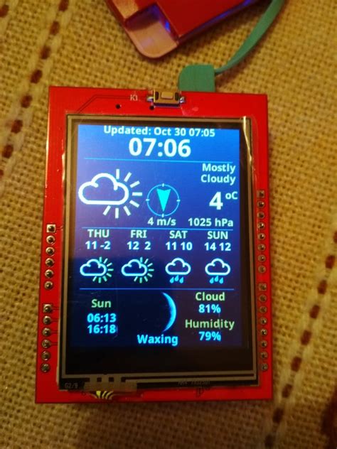 Arduino Tft Forecast Weather Station With Esp8266 Kulturaupice