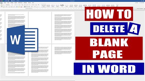 Delete Pages In Word Remove A Blank Page In Word Microsoft Word