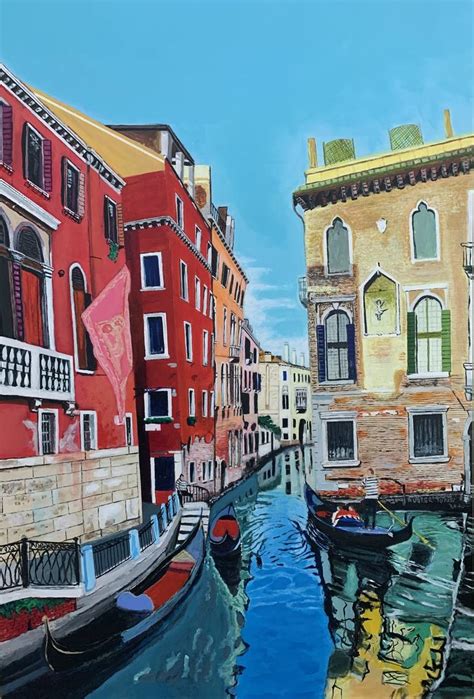 Venice Italy Imaginary Travel Painting By Aubier Torres Saatchi Art