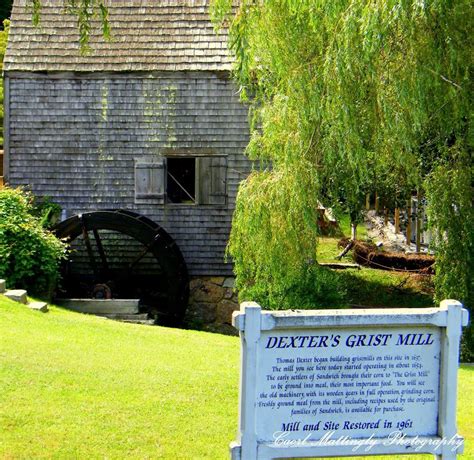 Historic Dexters Grist Mill Sandwich Massachusetts Grist Mill