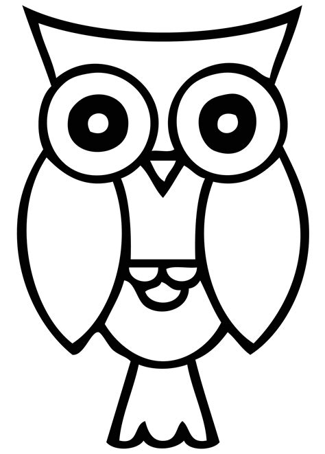 Best Owl Clipart Black And White 28301