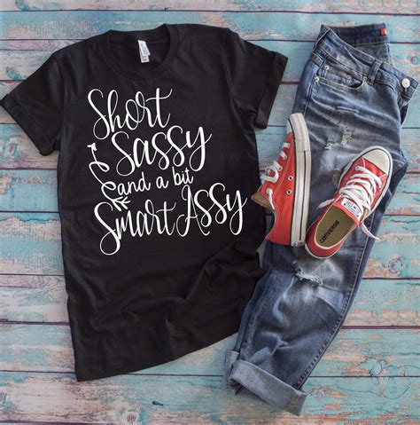 short sassy and a bit smart assy svg funny svg quotes svg etsy