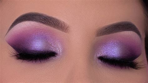 Purple Violet Eye Makeup Tutorial Purple Holiday Makeup Youtube