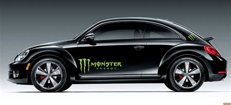 Stickere Monster Energy - simulare pe auto | Vw beetle ...