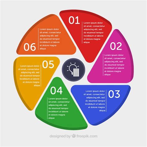 Premium Vector Circular Infographic With Six Steps