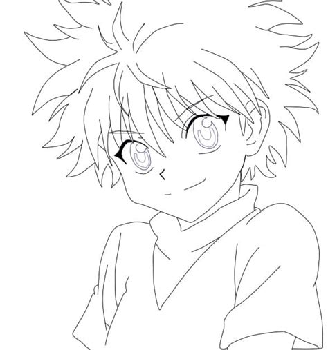 Killua Coloring Pages  Coloring Home
